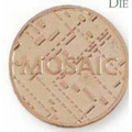 1" 10 Gauge Die Struck Solid Brass Coin